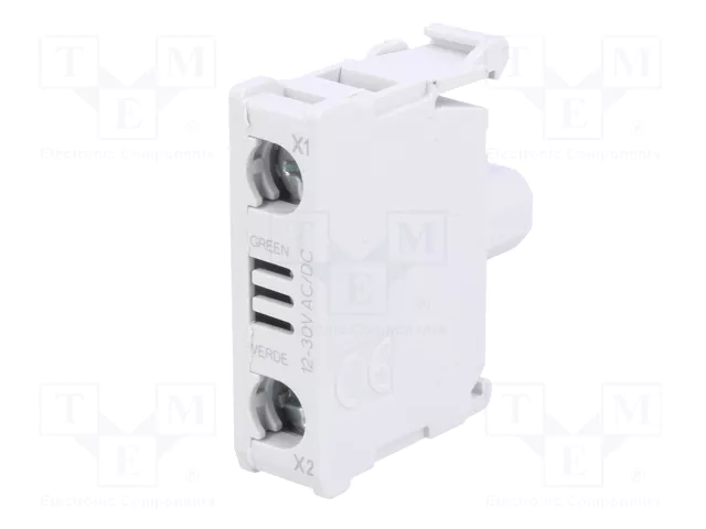 LOVATO ELECTRIC Elemento iluminador Platinum 22mm verde