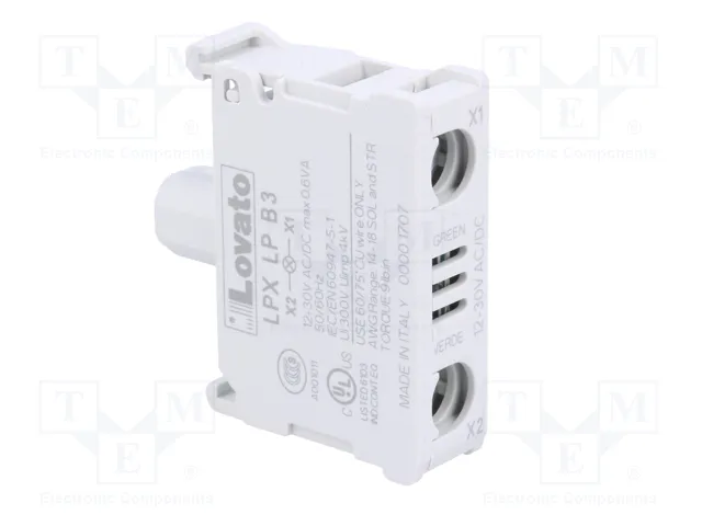 LOVATO ELECTRIC Elemento iluminador Platinum 22mm verde