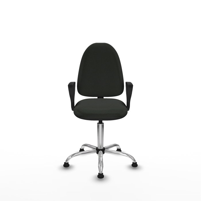 PIQUERAS Y CRESPO Silla de oficina Aýna con brazos fijos y base cromada PIQUERAS Y CRESPO Silla de oficina Aýna con brazos fijos y base cromada