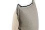 DKD Home Decor Cojín Tradicional Lino Natural 8 x 50 x 50 cm (2 Unidades)