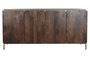 DKD Home Decor Buffet de Acero y Mango Marrón 160x40x81 cm