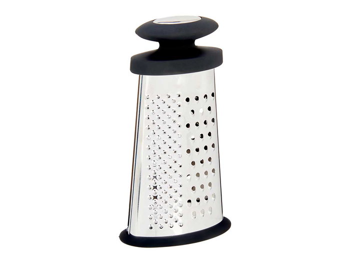 Kinvara Rallador Acero Inoxidable con Mango de Silicona Negro 8.2x15.5x4.2 cm (Set de 12)