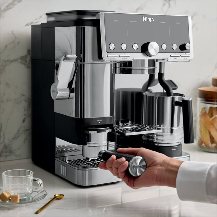 Ninja Luxe Café Pro ES701EU, Cafetera 3 en 1 Plata y Negro