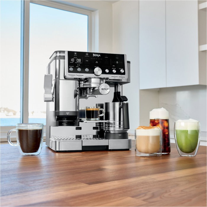 Ninja Luxe Café Pro ES701EU, Cafetera 3 en 1 Plata y Negro