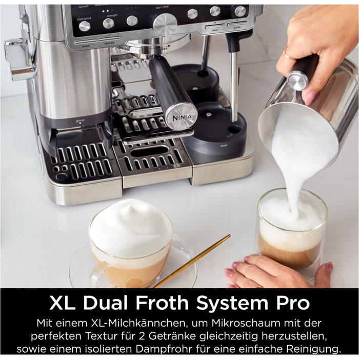 Ninja Luxe Café Pro ES701EU, Cafetera 3 en 1 Plata y Negro