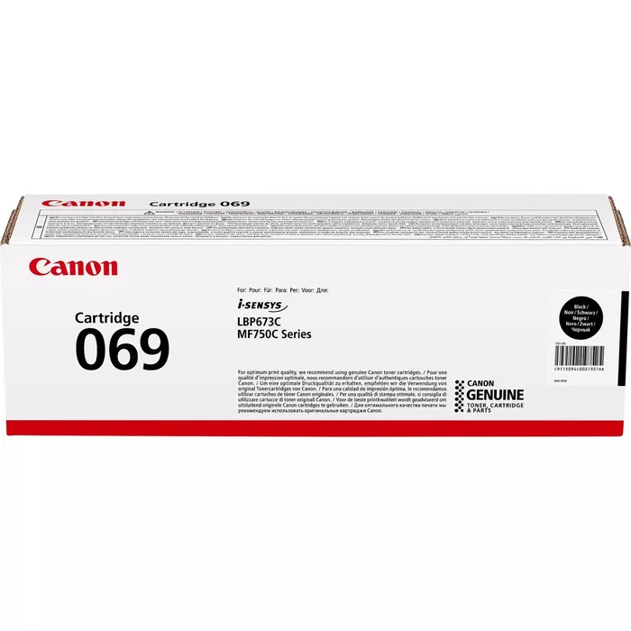 Canon Cartucho de Tóner 069BK Negro