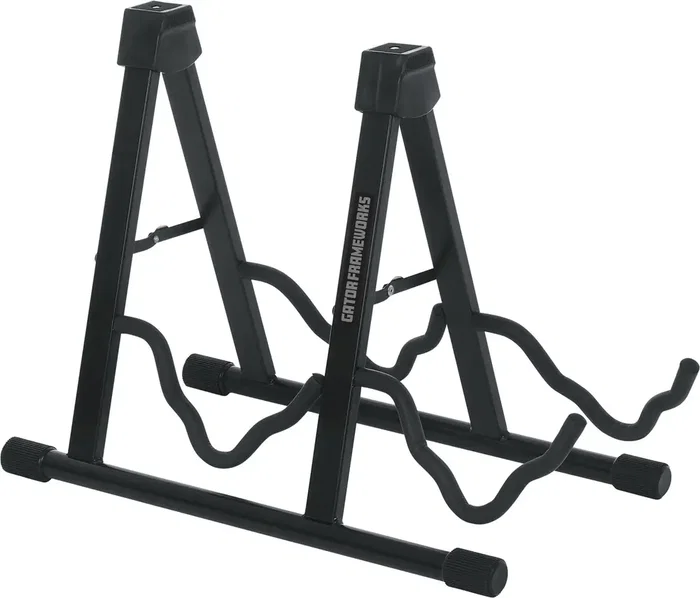 FRAMEWORKS Soporte De Guitarra Doble Tipo A-Frame - Negro, Acero