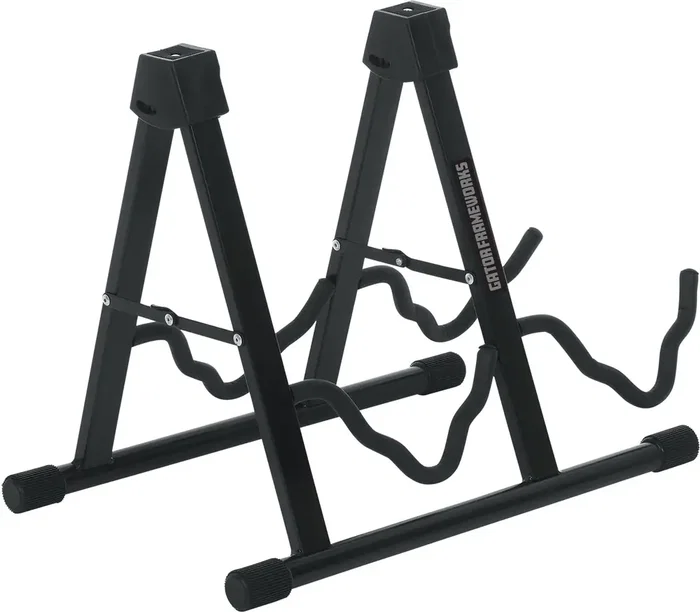 FRAMEWORKS Soporte De Guitarra Doble Tipo A-Frame - Negro, Acero