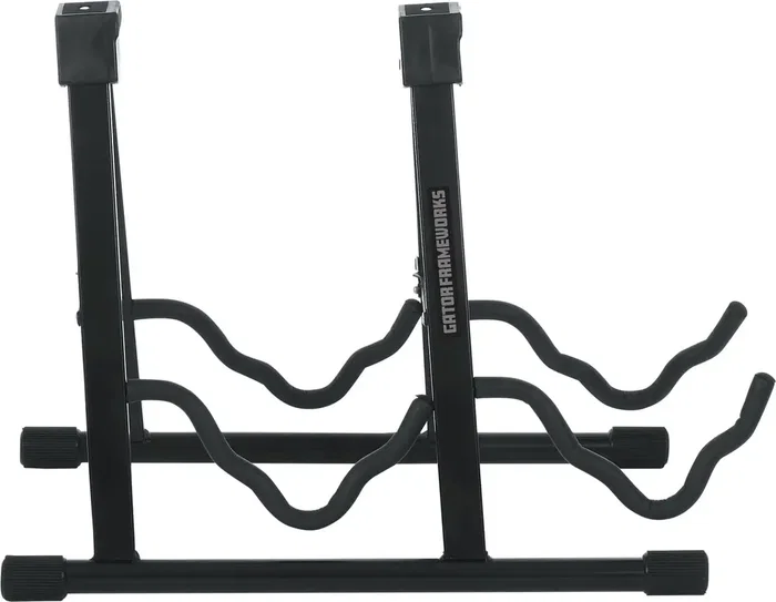 FRAMEWORKS Soporte De Guitarra Doble Tipo A-Frame - Negro, Acero