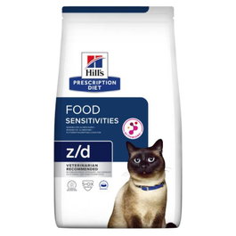 Hill's Prescription Diet Feline Z/D Alimento Seco para Gatos con Sensibilidades Alimentarias, 3 kg