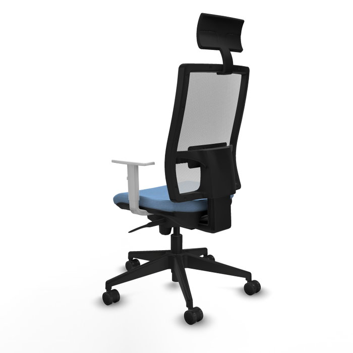 PIQUERAS Y CRESPO Silla de oficina Horna con mecanismo Sincro, Azul cielo y Blanco PIQUERAS Y CRESPO Silla de oficina Horna con mecanismo Sincro, Azul cielo y Blanco