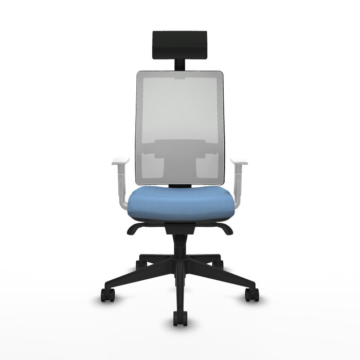 PIQUERAS Y CRESPO Silla de oficina Horna con mecanismo Sincro, Azul cielo y Blanco PIQUERAS Y CRESPO Silla de oficina Horna con mecanismo Sincro, Azul cielo y Blanco