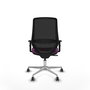 PIQUERAS Y CRESPO Silla de oficina Mardos con mecanismo Sincro Morado y Negro