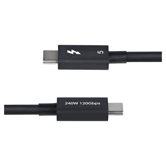 StarTech.com Cable Thunderbolt 5 TBLT5MM1M240W de 1 m, 80-120 Gbps, 240W, Negro