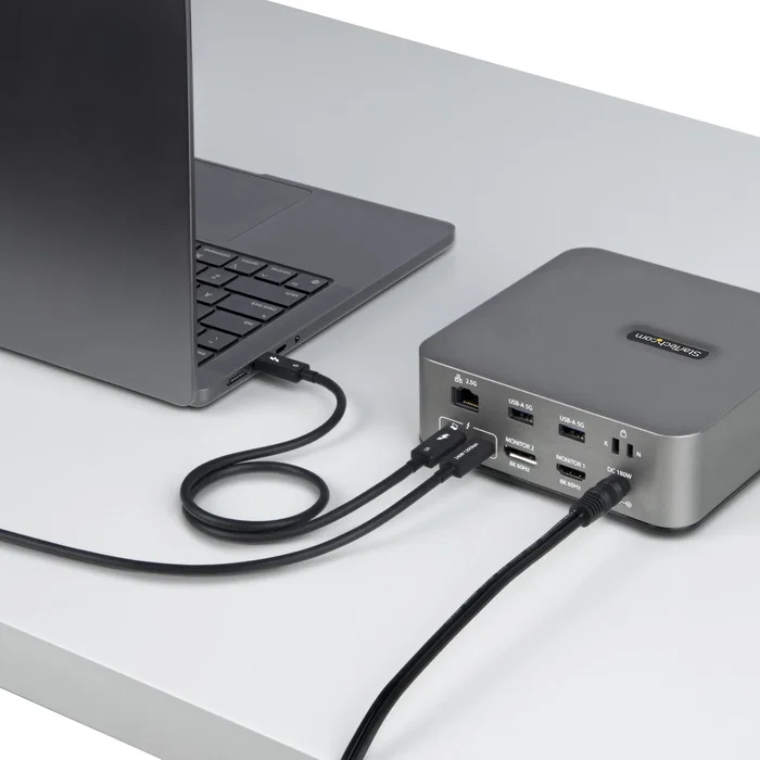 StarTech Cable Thunderbolt 5 de 1m, 80-120 Gbps, 240W, Negro StarTech Cable Thunderbolt 5 de 1m, 80-120 Gbps, 240W, Negro
