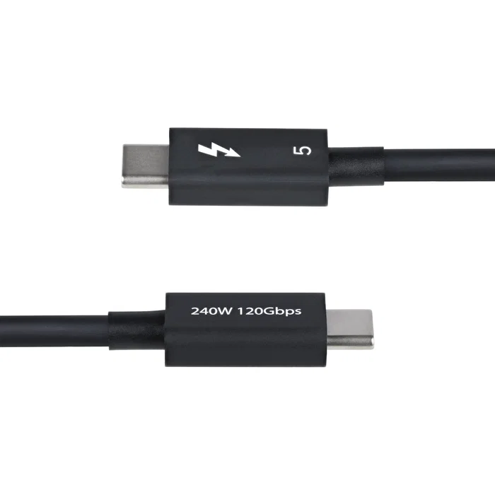 StarTech Cable Thunderbolt 5 de 1m, 80-120 Gbps, 240W, Negro StarTech Cable Thunderbolt 5 de 1m, 80-120 Gbps, 240W, Negro