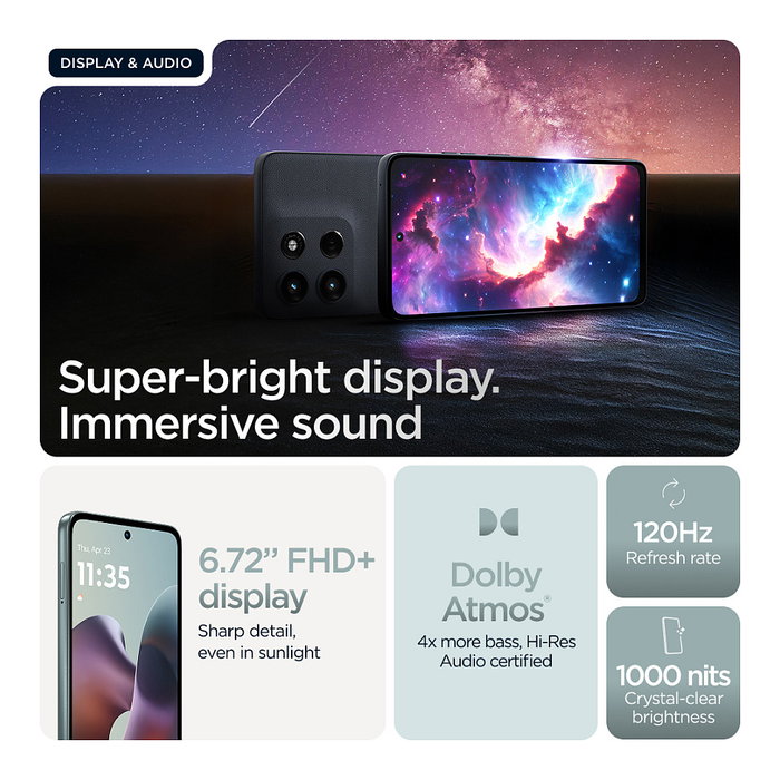 Motorola Moto G56 5G 256GB 8GB RAM 6.72'' LCD 120Hz 50MP Gris