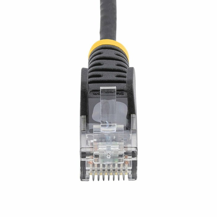 StarTech.com Cable de Red Ethernet CAT6 Slim 15m Negro RJ45 Snagless 28AWG PoE++ 100W