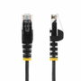 StarTech.com Cable de Red Ethernet CAT6 Slim 15m Negro RJ45 Snagless 28AWG PoE++ 100W