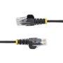 Startech N6PAT15MBKS Cable de Red Ethernet Cat6 Slim UTP 15 m Negro - RJ45 Chapado en Oro - PoE++ 100W - 28AWG - LSZH - Cumple ANSI/TIA-568-C.2