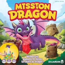 Dujardin DUJ3701656100669 Dragon Mission - Juego de Mesa - Para Niños a Partir de 7 Años