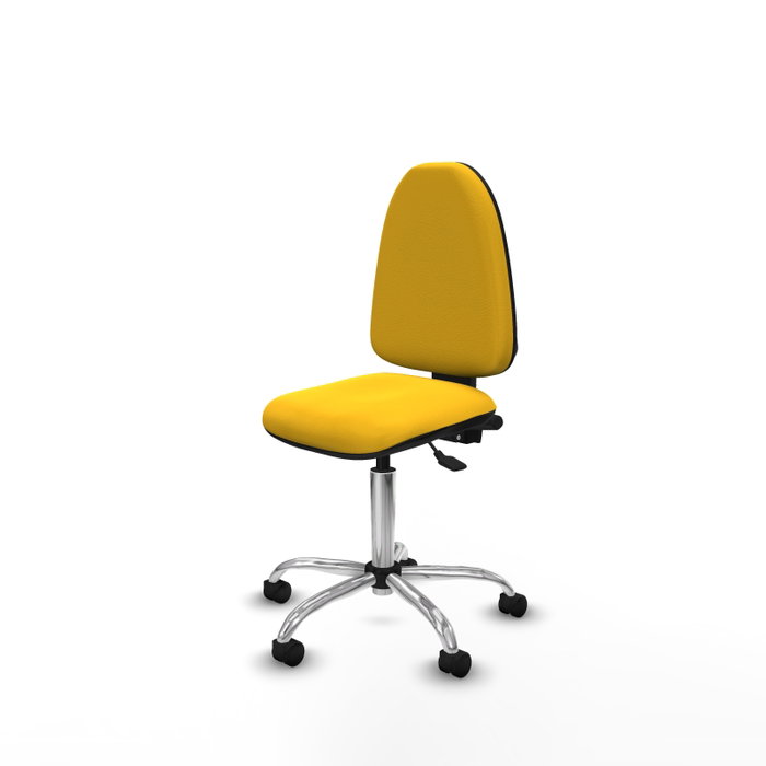 PIQUERAS Y CRESPO Silla de oficina Aýna con mecanismo Asincro, Amarillo, Sin brazos PIQUERAS Y CRESPO Silla de oficina Aýna con mecanismo Asincro, Amarillo, Sin brazos