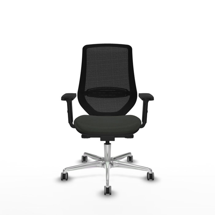 PIQUERAS Y CRESPO Silla de oficina Mardos con mecanismo Sincro/Traslack, Negro