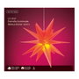 Lumineo Estrella led roja Ø40 x 40 cm 6 leds exterior luz cálida