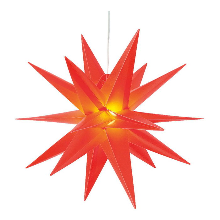 Lumineo Estrella led roja Ø40 x 40 cm 6 leds exterior luz cálida