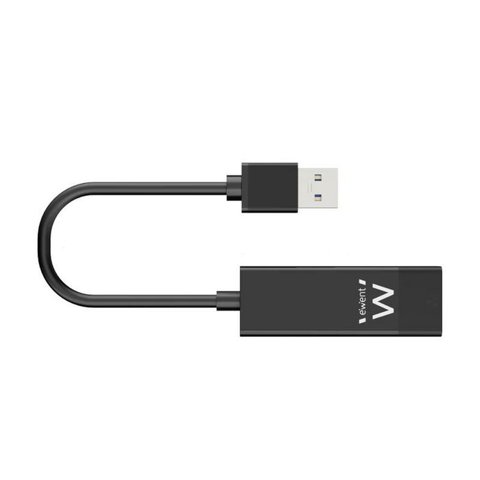 Ewent Adaptador de red Gigabit USB 3.2 Gen 1 EW1017 Negro