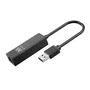 Ewent EW1017 - Adaptador y Tarjeta de Red Gigabit Ethernet 1000 Mbit/s, USB 3.2 Gen 1 y 2.0, para PC y Portátil, Negro