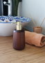 Mijölnir SBN0042 Dispensador de Jabón de Madera para Baño, 7.9x7.9x17.1 cm, 200ml