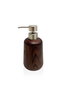 Mijölnir SBN0042 Dispensador de Jabón de Madera para Baño, 7.9x7.9x17.1 cm, 200ml