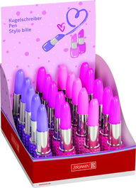 Boligrafo Brunnen Fun Lapiz De Labios (Tinta Azul) Surtido Expositor De 20 (3 Col.)