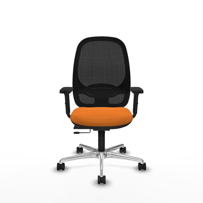 PIQUERAS Y CRESPO Silla de Oficina Cilanco Naranja y Negro