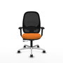 PIQUERAS Y CRESPO Silla de Oficina Cilanco Naranja y Negro