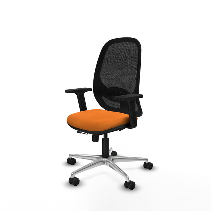 PIQUERAS Y CRESPO Silla de Oficina Cilanco Naranja y Negro
