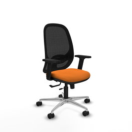 PIQUERAS Y CRESPO Silla de Oficina Cilanco Naranja y Negro