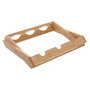 DKD Home Decor Botellero de Bambú Plegable para 6 Botellas, Natural