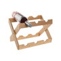 DKD Home Decor Botellero de Bambú Plegable para 6 Botellas, Natural