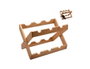 DKD Home Decor Botellero de Bambú Plegable para 6 Botellas, Natural
