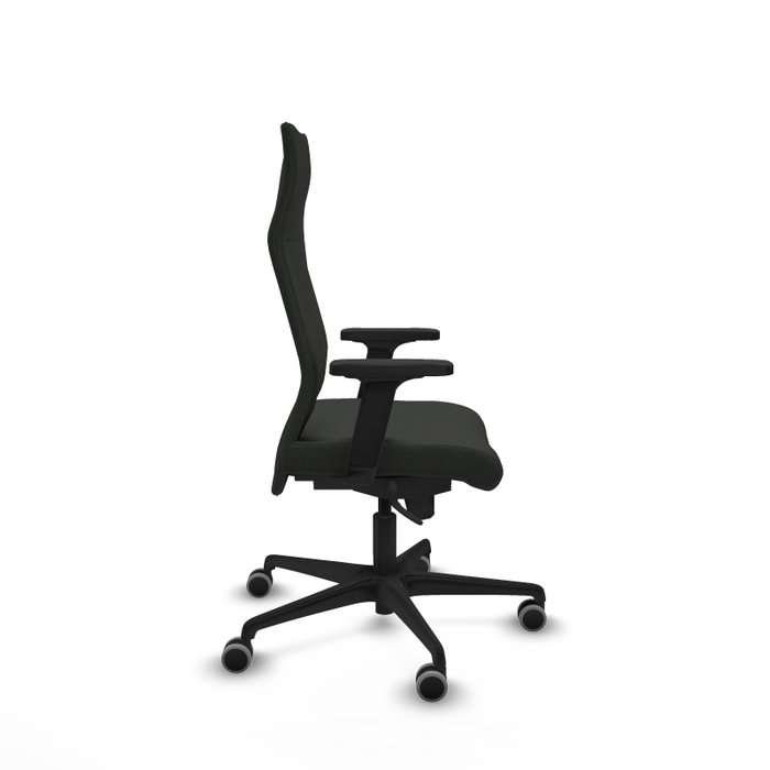 PIQUERAS Y CRESPO Sillón Albacete con mecanismo Sincro, Tela Negro, Brazos 2D PIQUERAS Y CRESPO Sillón Albacete con mecanismo Sincro, Tela Negro, Brazos 2D