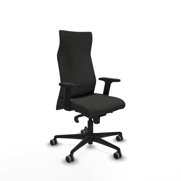PIQUERAS Y CRESPO Sillón Albacete con mecanismo Sincro, Tela Negro, Brazos 2D PIQUERAS Y CRESPO Sillón Albacete con mecanismo Sincro, Tela Negro, Brazos 2D