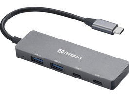 Sandberg Hub USB-C a 2xUSB-A + 2xUSB-C para Ordenador
