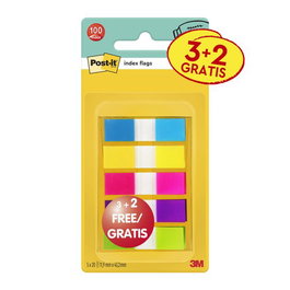 POST-IT Banderitas adhesivas separadoras 683-5CBP 5 colores surtidos