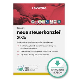 Lexware neue Steuerkanzlei 2026 Mehrplatzversion - 1 Dispositivo, ABO - ESD - Descarga