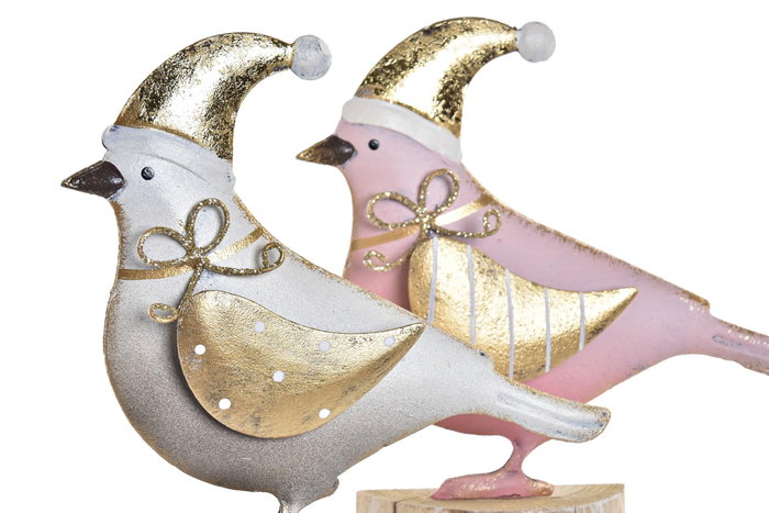 DKD Home Decor Figura de Pájaro en Metal Surtida de 2 Modelos DKD Home Decor Figura de Pájaro en Metal Surtida de 2 Modelos