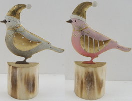 DKD Home Decor Figura de Pájaro en Metal Surtida de 2 Modelos