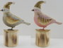 DKD Home Decor Figura de Pájaro en Metal Surtida de 2 Modelos