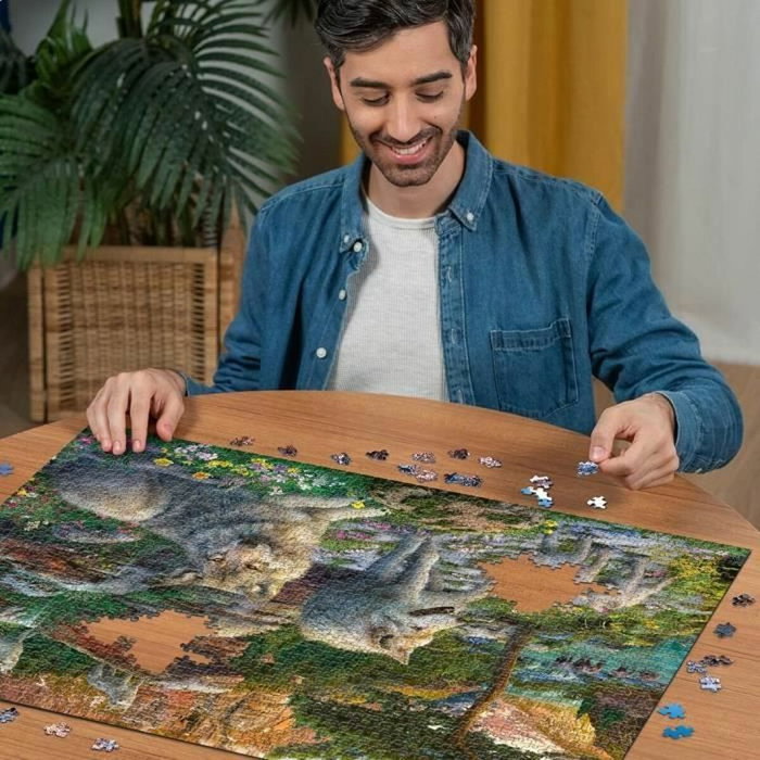 Ravensburger Puzzle de 1500 piezas Lobos en primavera Ravensburger Puzzle de 1500 piezas Lobos en primavera